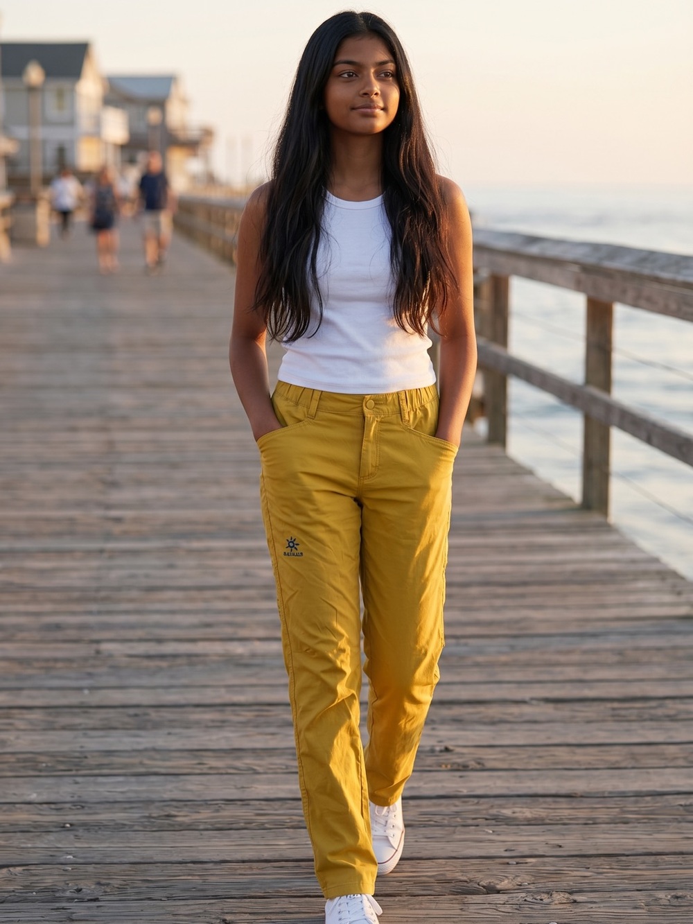 Kailas mustard yellow pants is a youth large